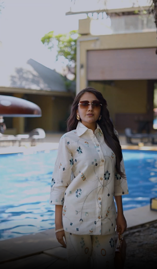 💚HANDCRAFTED KHADI CO-ORD SET